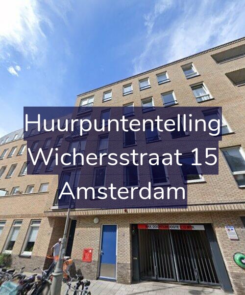 Foto gevel Huurpuntentelling voor Wichersstraat 15, Amsterdam
