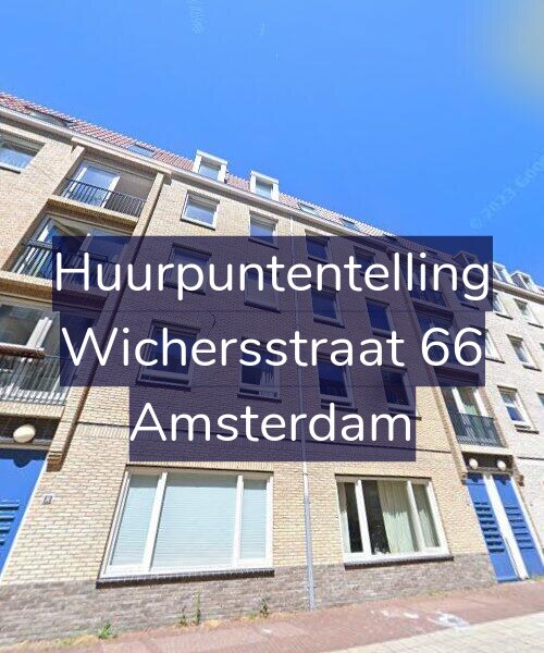 Foto gevel Huurpuntentelling voor Wichersstraat 66, Amsterdam