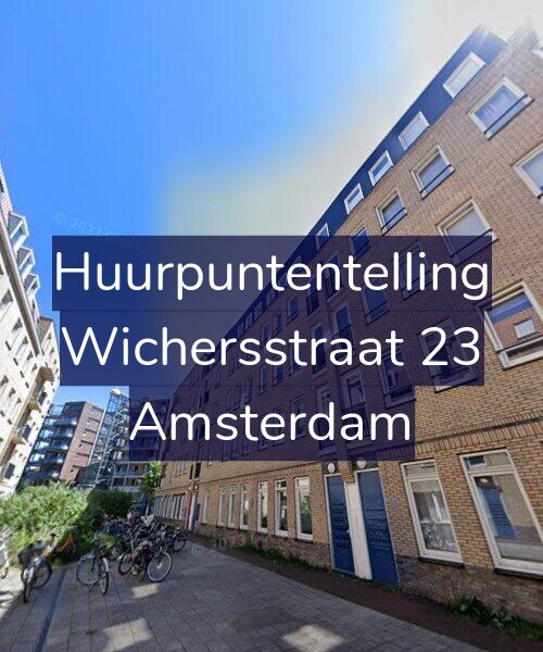 Foto gevel Huurpuntentelling voor Wichersstraat 23, Amsterdam
