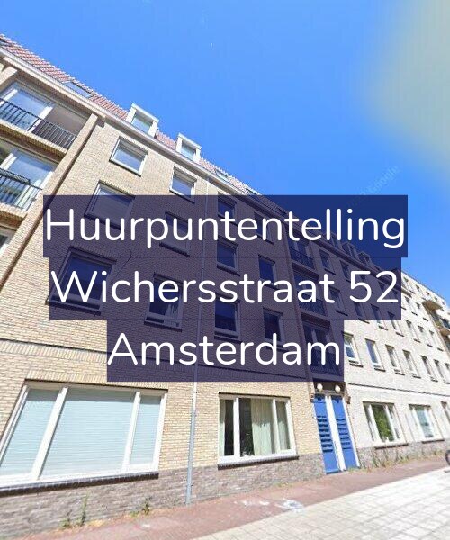 Foto gevel Huurpuntentelling voor Wichersstraat 52, Amsterdam