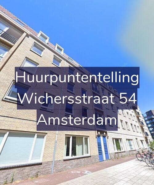 Foto gevel Huurpuntentelling voor Wichersstraat 54, Amsterdam