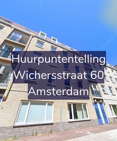 Foto gevel Huurpuntentelling voor Wichersstraat 60, Amsterdam