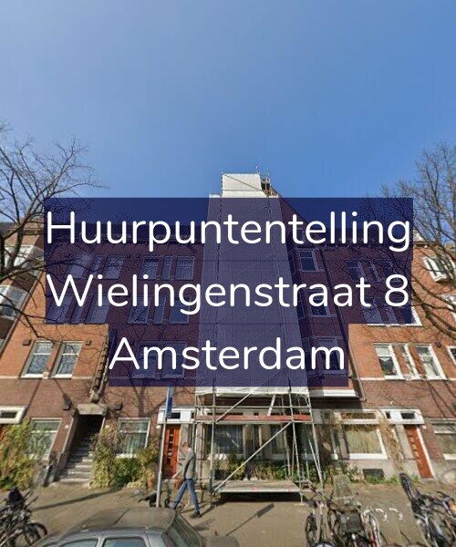 Foto gevel Huurpuntentelling voor Wielingenstraat 8, Amsterdam