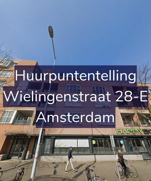 Foto gevel Huurpuntentelling voor Wielingenstraat 28-E, Amsterdam