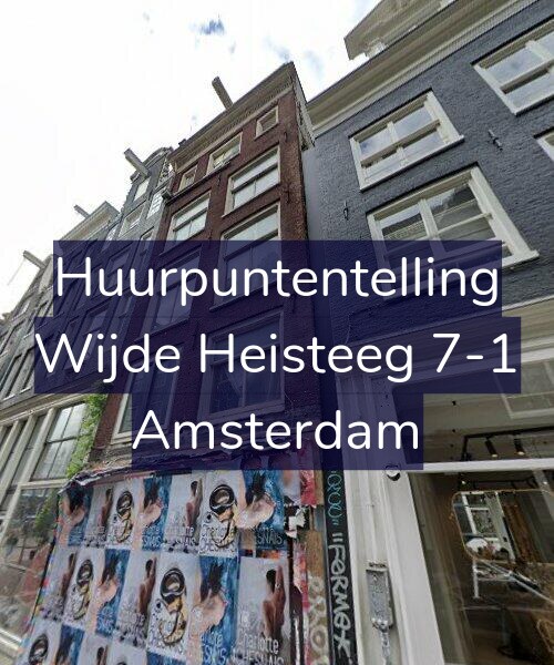 Foto gevel Huurpuntentelling voor Wijde Heisteeg 7-1, Amsterdam