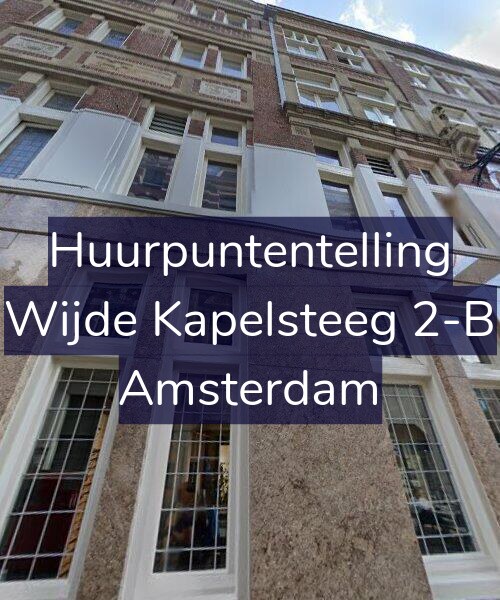 Foto gevel Huurpuntentelling voor Wijde Kapelsteeg 2-B, Amsterdam