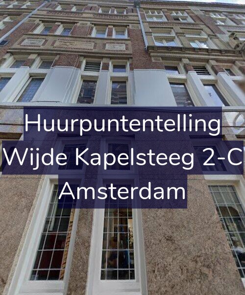 Foto gevel Huurpuntentelling voor Wijde Kapelsteeg 2-C, Amsterdam