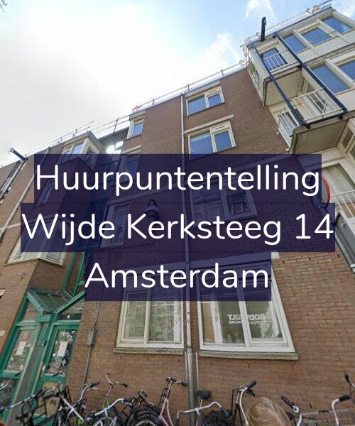 Foto gevel Huurpuntentelling voor Wijde Kerksteeg 14, Amsterdam