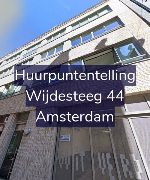 Foto gevel Huurpuntentelling voor Wijdesteeg 44, Amsterdam
