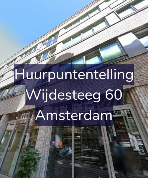 Foto gevel Huurpuntentelling voor Wijdesteeg 60, Amsterdam