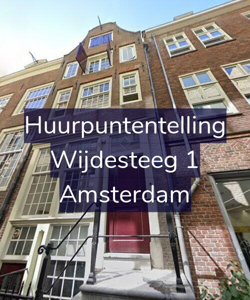 Foto gevel Huurpuntentelling voor Wijdesteeg 1, Amsterdam