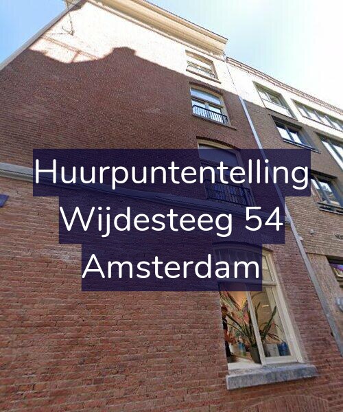 Foto gevel Huurpuntentelling voor Wijdesteeg 54, Amsterdam