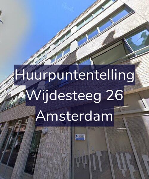 Foto gevel Huurpuntentelling voor Wijdesteeg 26, Amsterdam