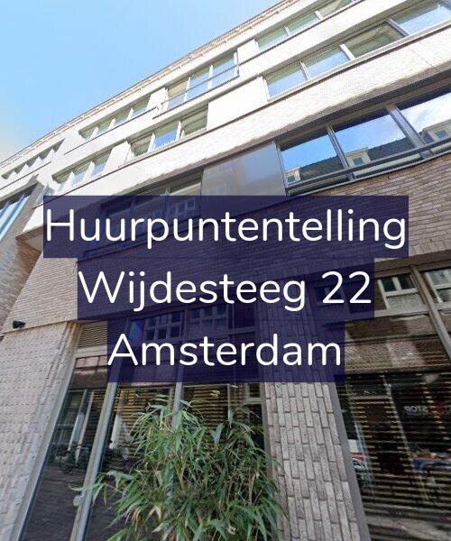 Foto gevel Huurpuntentelling voor Wijdesteeg 22, Amsterdam