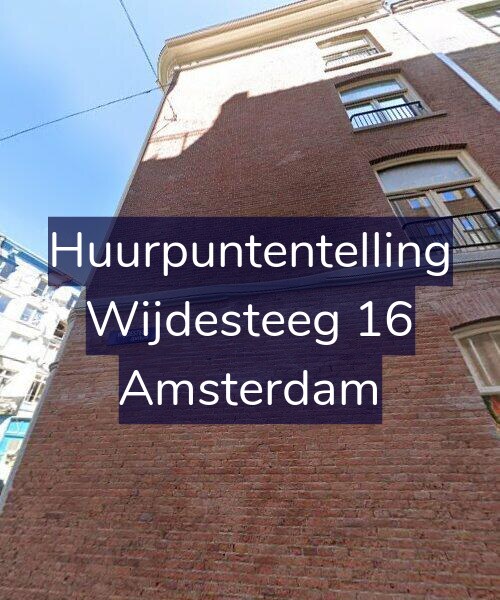 Foto gevel Huurpuntentelling voor Wijdesteeg 16, Amsterdam