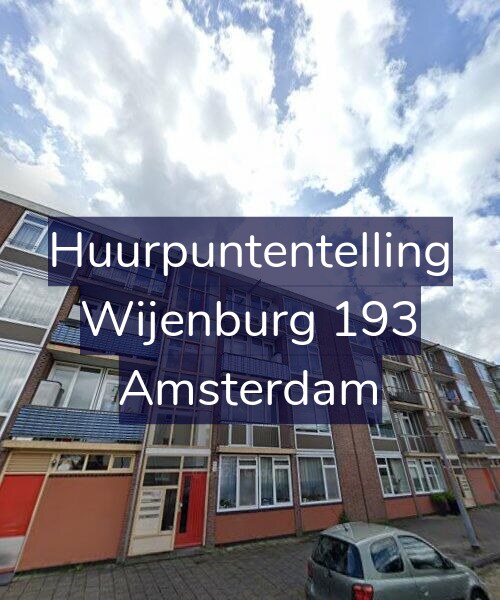 Foto gevel Huurpuntentelling voor Wijenburg 193, Amsterdam