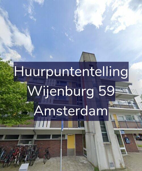 Foto gevel Huurpuntentelling voor Wijenburg 59, Amsterdam