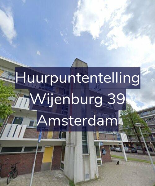 Foto gevel Huurpuntentelling voor Wijenburg 39, Amsterdam