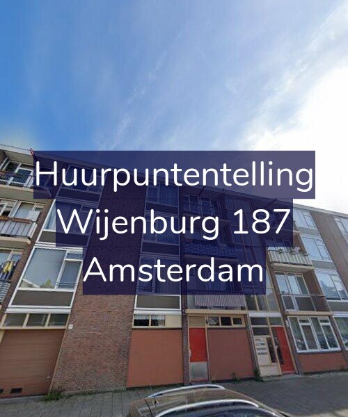 Foto gevel Huurpuntentelling voor Wijenburg 187, Amsterdam