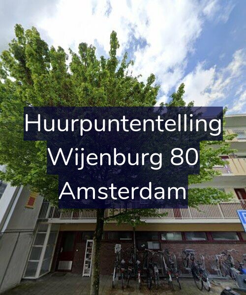 Foto gevel Huurpuntentelling voor Wijenburg 80, Amsterdam
