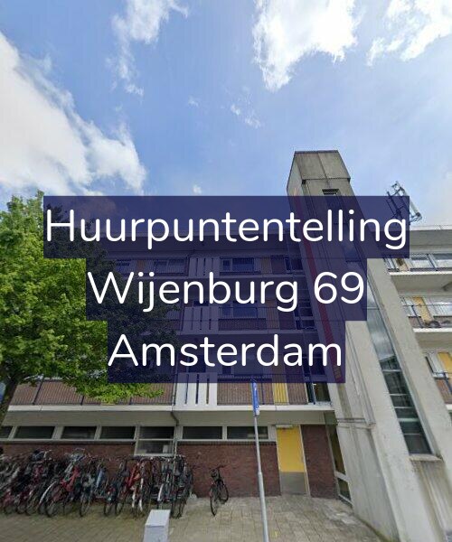 Foto gevel Huurpuntentelling voor Wijenburg 69, Amsterdam