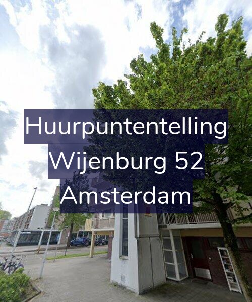 Foto gevel Huurpuntentelling voor Wijenburg 52, Amsterdam