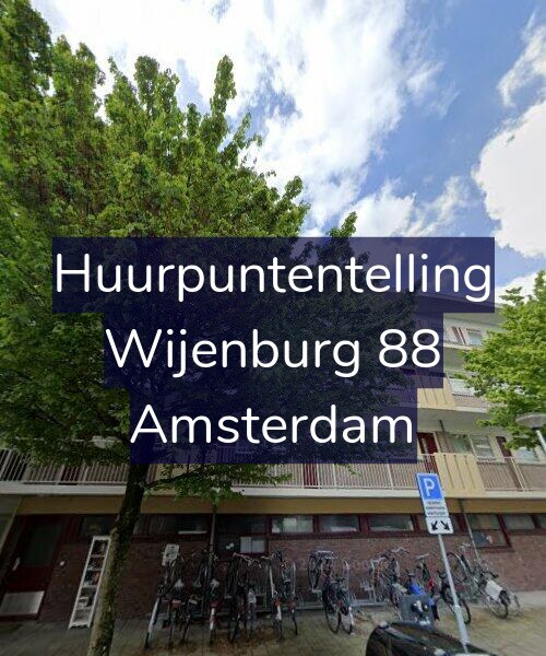 Foto gevel Huurpuntentelling voor Wijenburg 88, Amsterdam