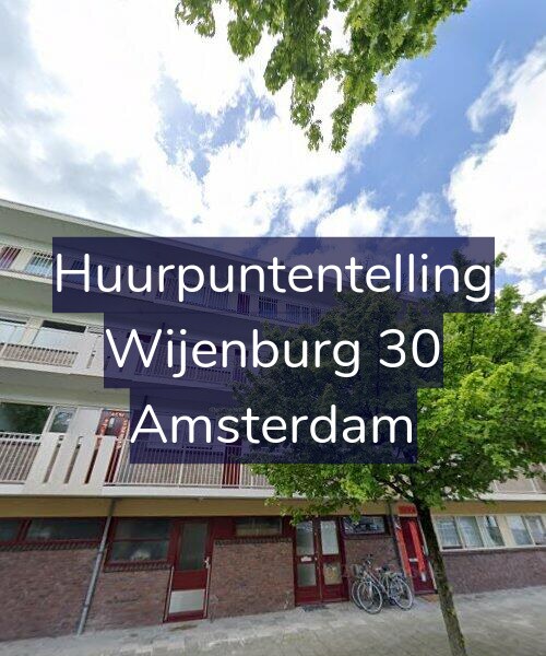 Foto gevel Huurpuntentelling voor Wijenburg 30, Amsterdam