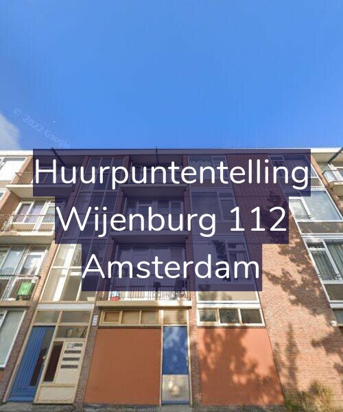 Foto gevel Huurpuntentelling voor Wijenburg 112, Amsterdam