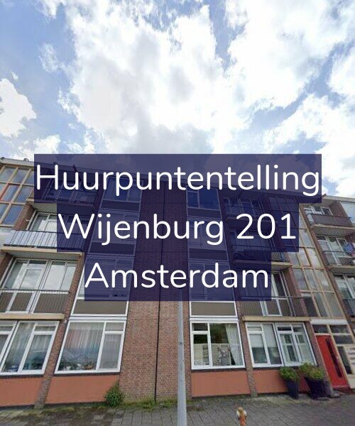 Foto gevel Huurpuntentelling voor Wijenburg 201, Amsterdam