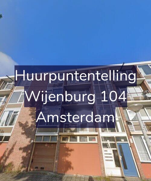 Foto gevel Huurpuntentelling voor Wijenburg 104, Amsterdam