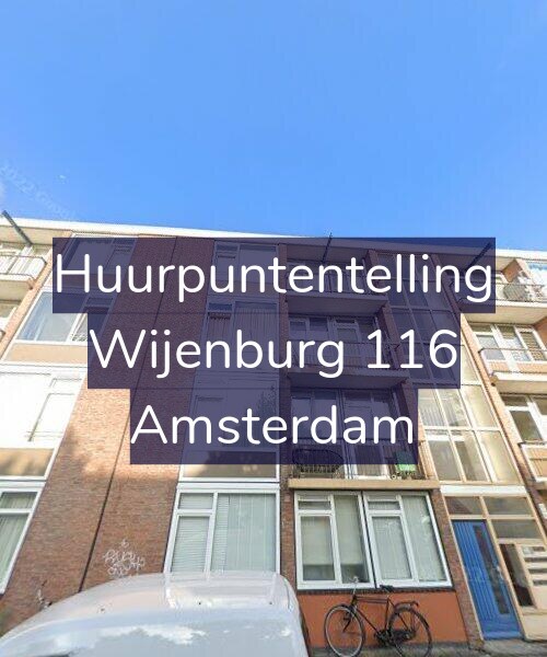 Foto gevel Huurpuntentelling voor Wijenburg 116, Amsterdam