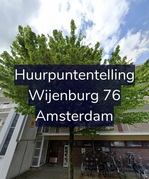Foto gevel Huurpuntentelling voor Wijenburg 76, Amsterdam