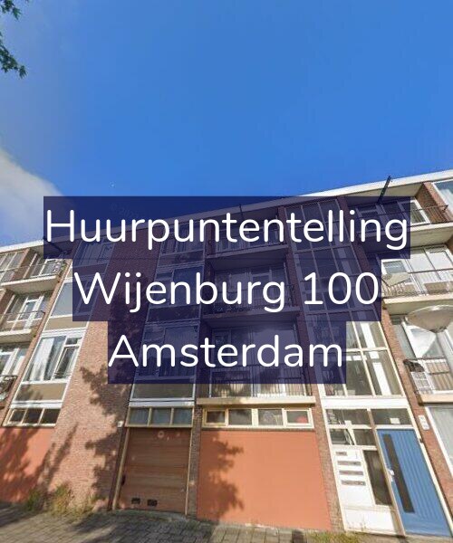 Foto gevel Huurpuntentelling voor Wijenburg 100, Amsterdam