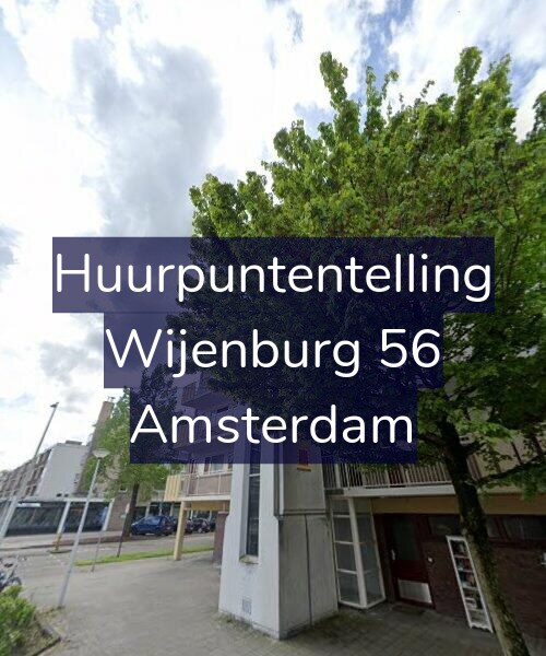 Foto gevel Huurpuntentelling voor Wijenburg 56, Amsterdam