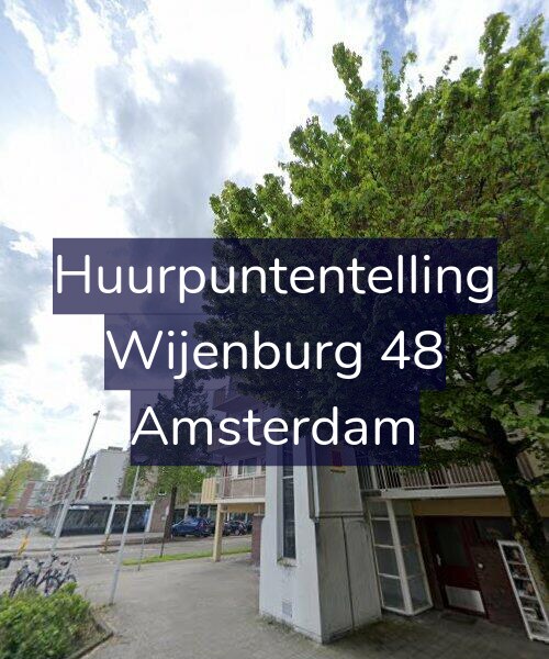 Foto gevel Huurpuntentelling voor Wijenburg 48, Amsterdam