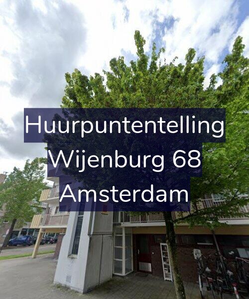 Foto gevel Huurpuntentelling voor Wijenburg 68, Amsterdam