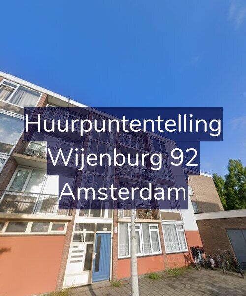 Foto gevel Huurpuntentelling voor Wijenburg 92, Amsterdam