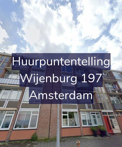 Foto gevel Huurpuntentelling voor Wijenburg 197, Amsterdam