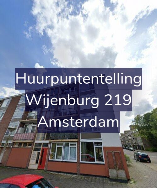 Foto gevel Huurpuntentelling voor Wijenburg 219, Amsterdam