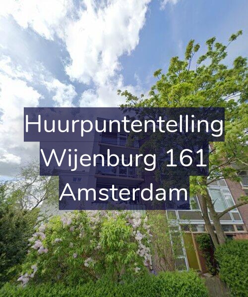Foto gevel Huurpuntentelling voor Wijenburg 161, Amsterdam