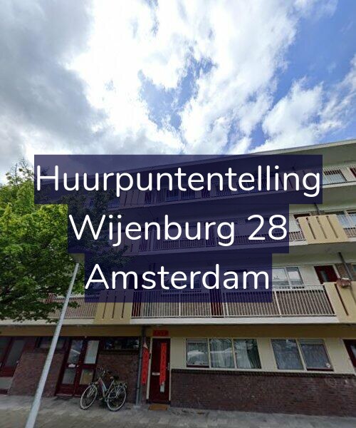 Foto gevel Huurpuntentelling voor Wijenburg 28, Amsterdam