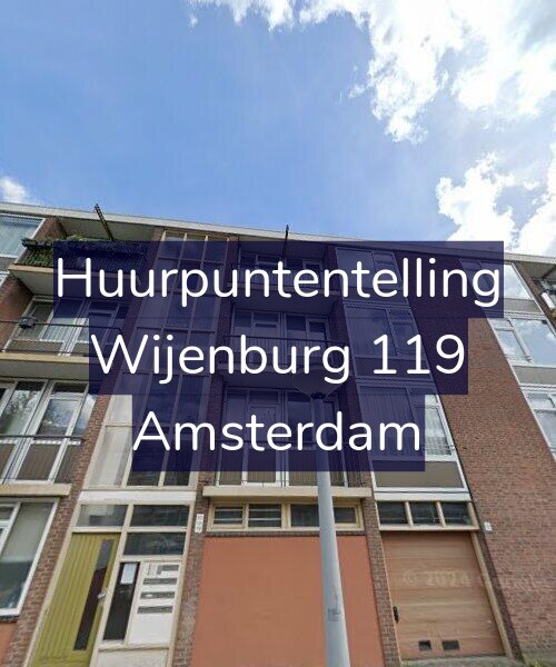 Foto gevel Huurpuntentelling voor Wijenburg 119, Amsterdam