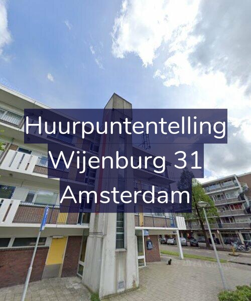 Foto gevel Huurpuntentelling voor Wijenburg 31, Amsterdam