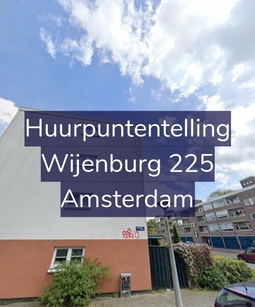 Foto gevel Huurpuntentelling voor Wijenburg 225, Amsterdam