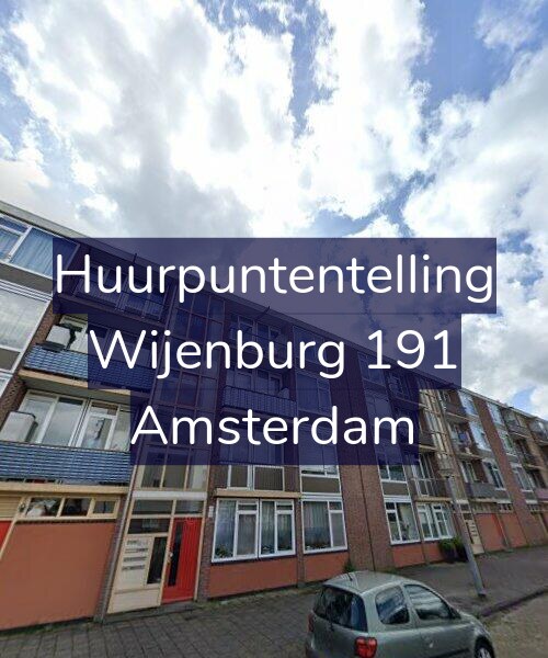 Foto gevel Huurpuntentelling voor Wijenburg 191, Amsterdam