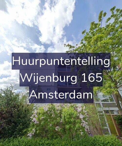 Foto gevel Huurpuntentelling voor Wijenburg 165, Amsterdam
