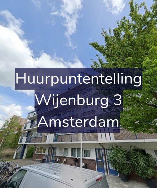 Foto gevel Huurpuntentelling voor Wijenburg 3, Amsterdam