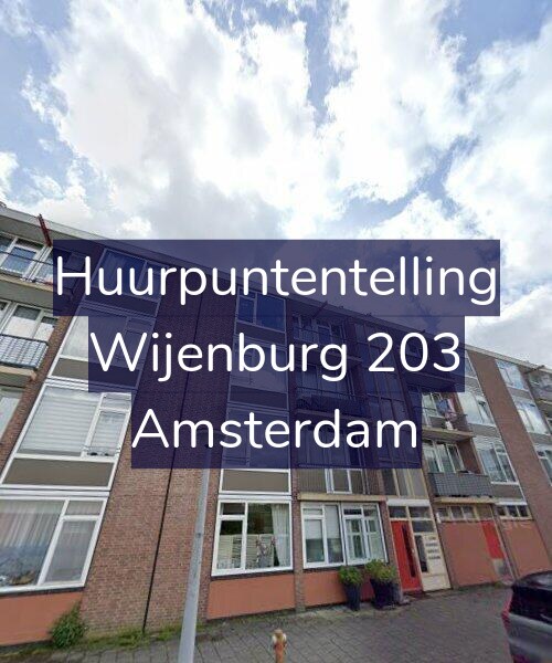 Foto gevel Huurpuntentelling voor Wijenburg 203, Amsterdam