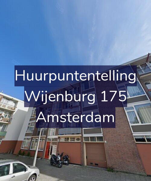 Foto gevel Huurpuntentelling voor Wijenburg 175, Amsterdam